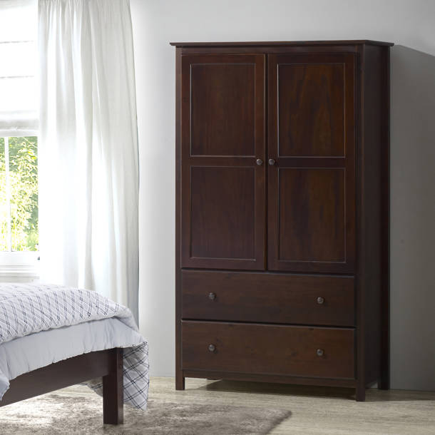 Grain Wood Furniture Shaker Solid Wood Armoire & Reviews Wayfair